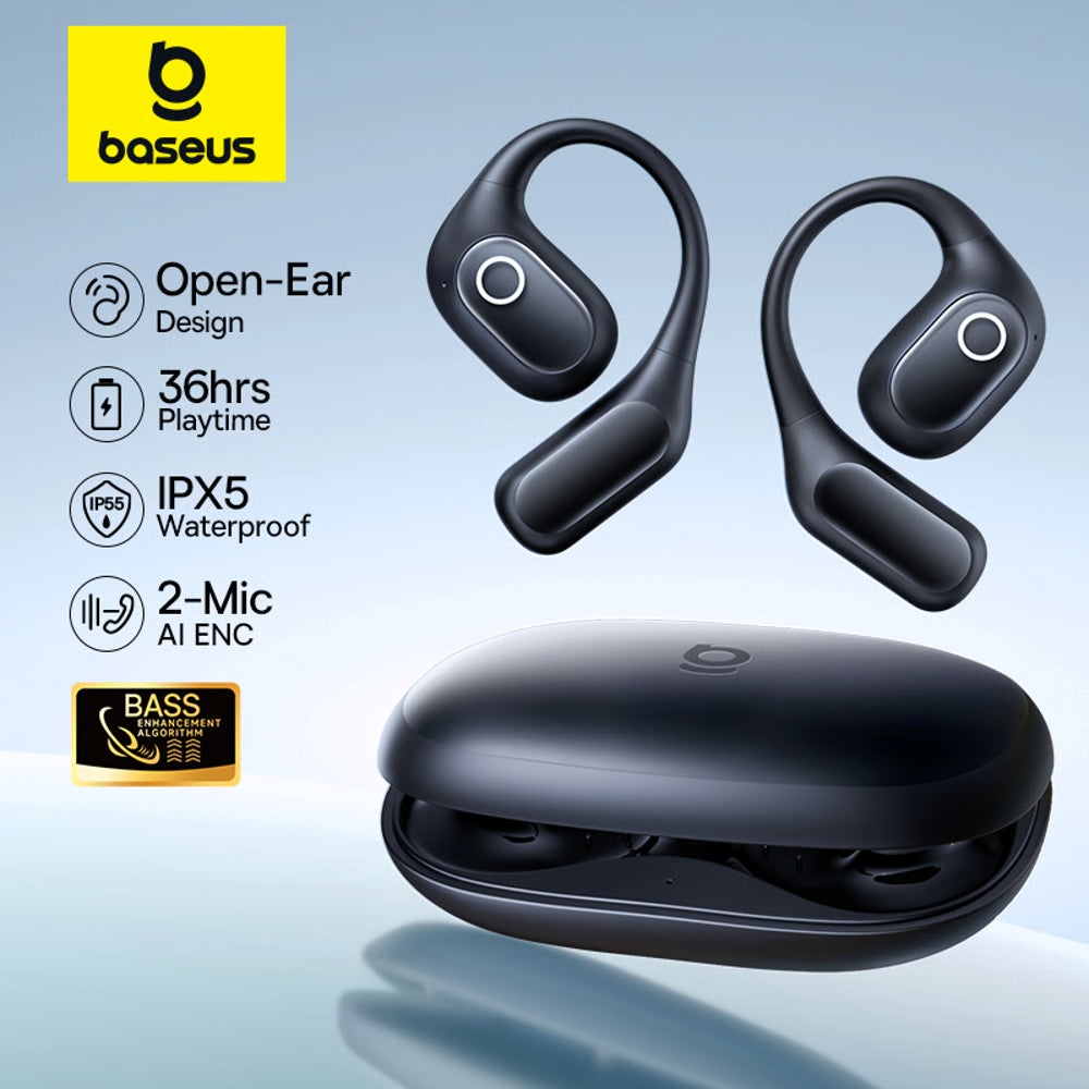 Baseus Eli Sport 2 Open-Ear Wireless Earphones Bluetooth 6.0 OWS Headphones Hi-Res with LDAC OWS Earphones Earhook Sport Earbuds