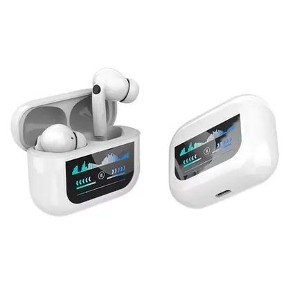 TWS Earbuds ANC Active Noise Cancellation Earphone With Touch Control LCD Screen Super Bass Premium Sound ENC Microphone